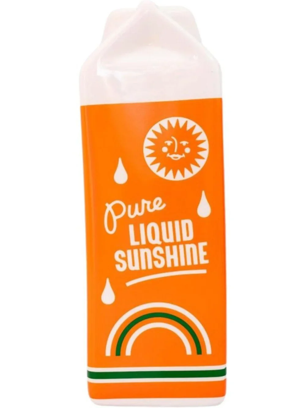 Retro-Inspired Ceramic Flower Vase - Fun OJ Carton Design for Home Decor